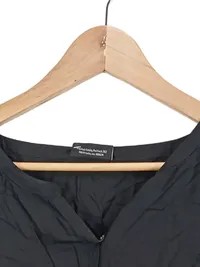 Ernsting's family Damen Hemdbluse Schwarz Einheitsgröße Casual 3/4-Arm 5