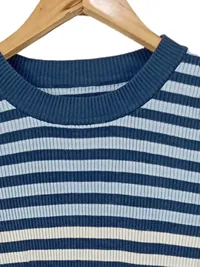 CULTURE Damen Rippstrick Pullover gestreift Gr. 36/S Mehrfarbig 2