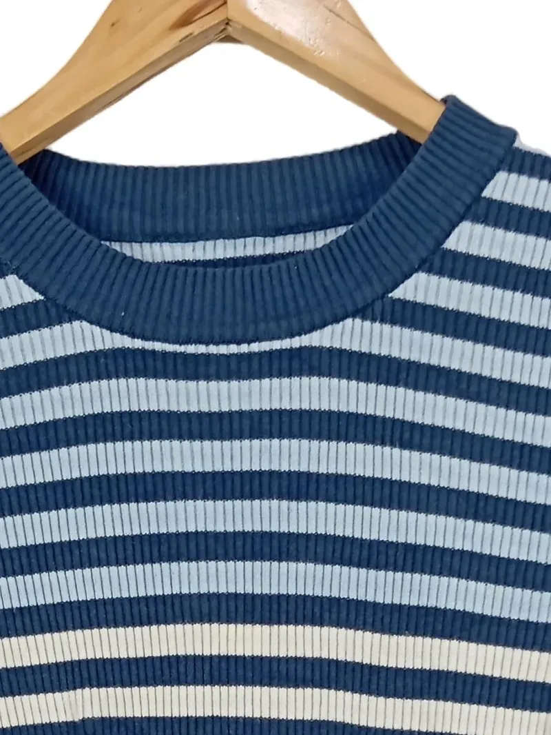 CULTURE Damen Rippstrick Pullover gestreift Gr. 36/S Mehrfarbig 2