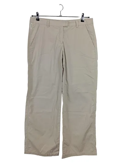 Armani Jeans Damen Stoffhose Gr. 40 Beige Casual