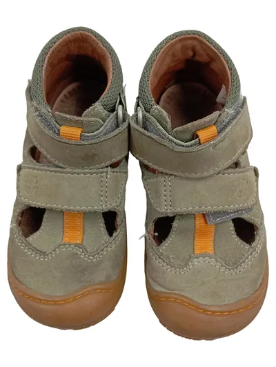 Pepino Kinder Sandalen Leder Klettverschluss Oliv Gr. 19