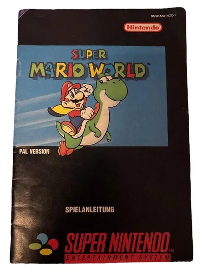 Super Mario World SNES Spielanleitung PAL Version Deutsch Anleitung