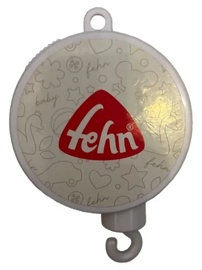 Fehn Baby Spieluhr Aufzieh-Spielwerk Weiß Kunststoff Mobile Zubehör
