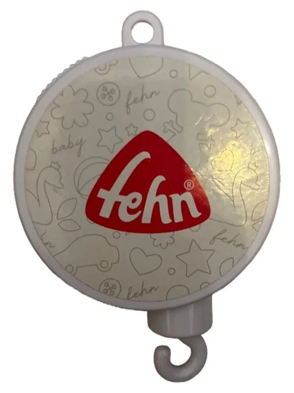 Fehn Baby Spieluhr Aufzieh-Spielwerk Weiß Kunststoff Mobile Zubehör 1