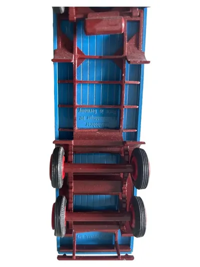 Kässbohrer Modellfahrzeug Dreiachsanhänger D12 679 Blau 21cm
