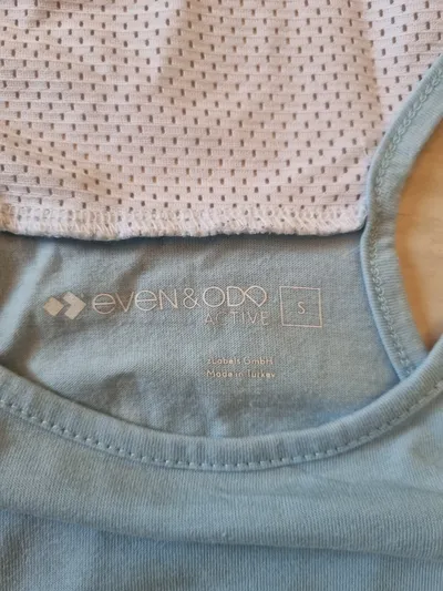 Even&Odd Active Damen Sport Top Tanktop Gr. S Hellblau Mesh