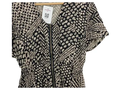 SFERA Damen Bluse S Mehrfarbig Casual Viskose Reißverschluss