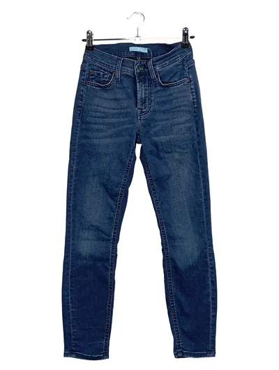 7 For All Mankind Mom Jeans Damen Gr. 23 Blau Casual Denim Hose