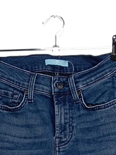 7 For All Mankind Mom Jeans Damen Gr. 23 Blau Casual Denim Hose