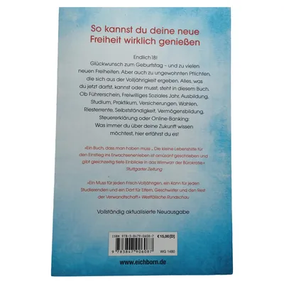 Eichborn Verlag Endlich 18! Ratgeber Volljährigkeit Selbsthilfe Jugendliche