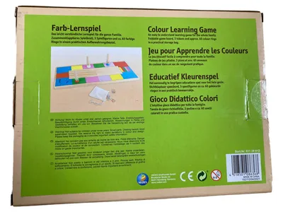 Natural Games Farb-Lernspiel Holz Kinder Farberkennung Spielzeug