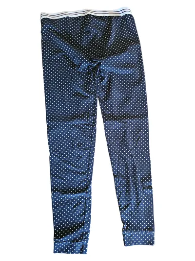 Noppies Damen Jogginghose Gr. XS/S Blau Gepunktet