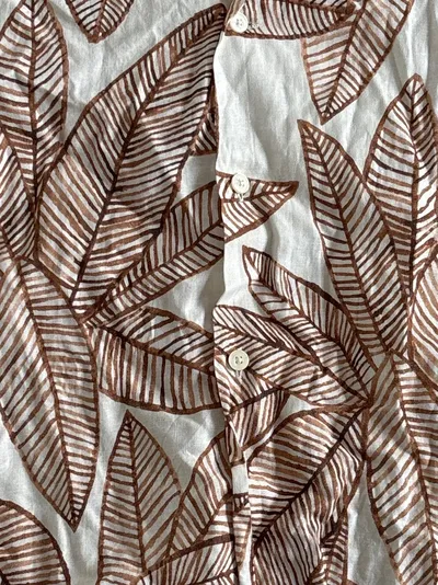 ZARA Herren Kurzarm Hemd Allover Print PCL Casual
