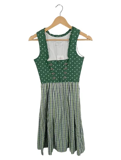 Angermaier Dirndl Damen Trachtenkleid Gr. 32 Mehrfarbig Baumwolle