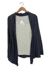 Esprit Damen Twin Set Strickjacke Top Sterne Muster Mehrfarbig Gr. 36/S 1