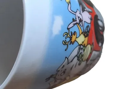 Arzberg Tasse Mehrfarbig Zeichentrick Comic-Motiv Porzellan 250ml
