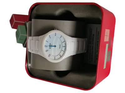Boccia Titanium Damenuhr Modern Weiß Keramik Saphirglas Armbanduhr
