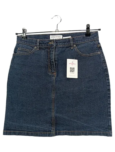 Ashley Brooke Damen Jeansrock Gr. 38 M Blau Casual Midirock