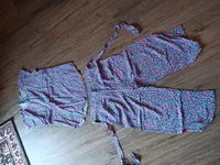 ONLY Damen Twin Set Blumenmuster Mehrfarbig Gr. 34/XS Shirt & Hose Casual 4