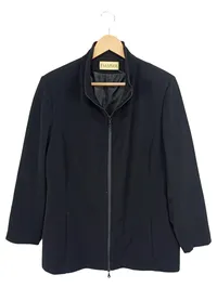 Fiamma Damen Winterjacke Klassisch Uni Schwarz 44/XXL Polyester 1