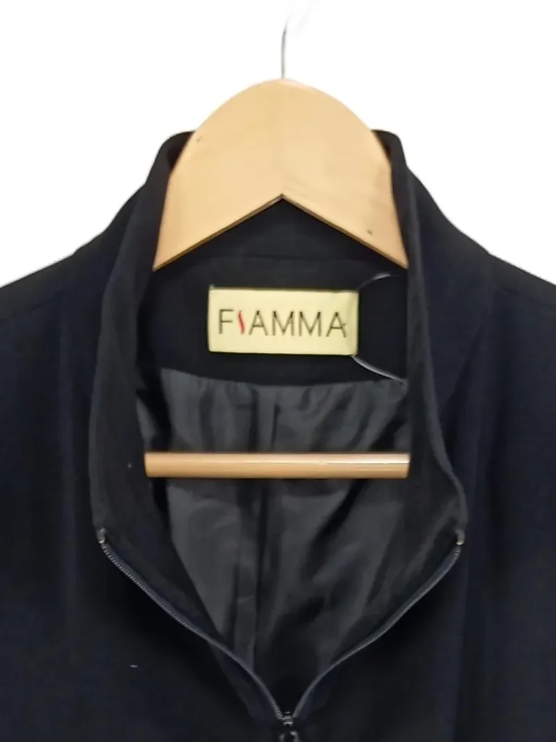 Fiamma Damen Winterjacke Klassisch Uni Schwarz 44/XXL Polyester 5