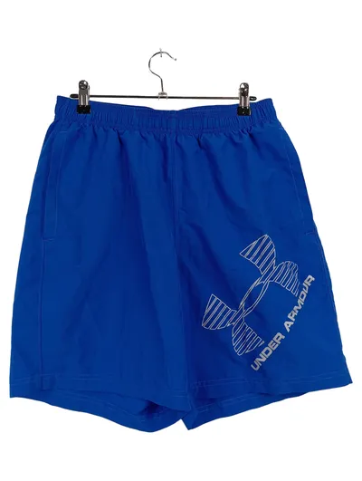 Under Armour Herren Sport Shorts Blau Logo Print Gr. M