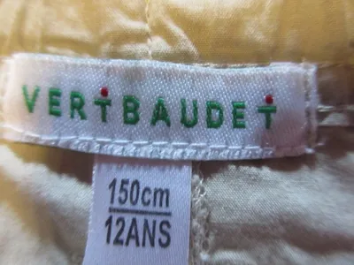 Vertbaudet Mädchen Minirock Beige Gr. 150/152 Baumwolle Casual