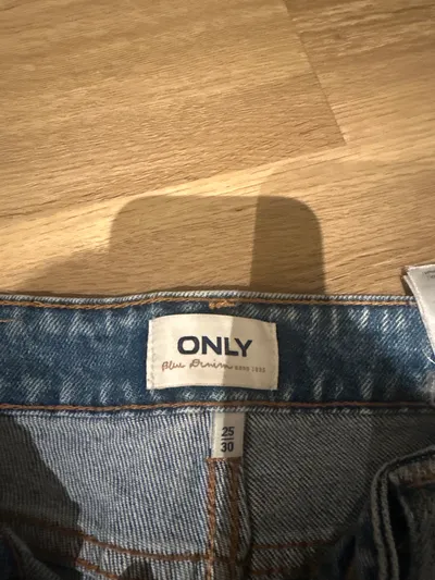ONLY Mom Jeans Damen Gr. 25/30 Hellblau High Waist Denim Hose