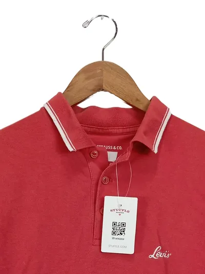 LEVI STRAUSS & CO. Herren Poloshirt Rot Casual Einheitsgröße