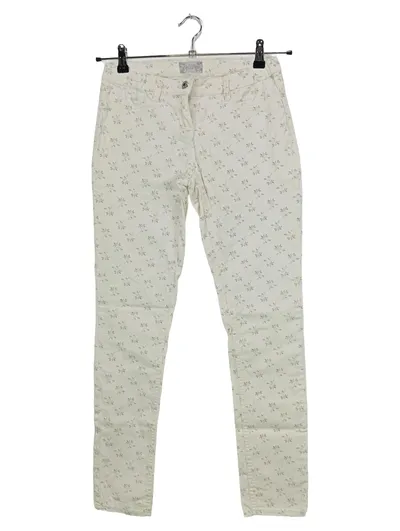 Alive Kinder Stoffhose Beige Blumenmuster Gr. 164 Casual Baumwolle
