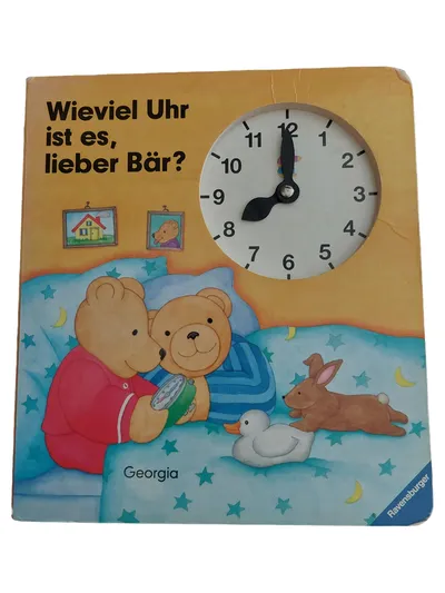 Ravensburger Wieviel Uhr ist es lieber Bär Activity Buch Kinder Buch Uhr lernen