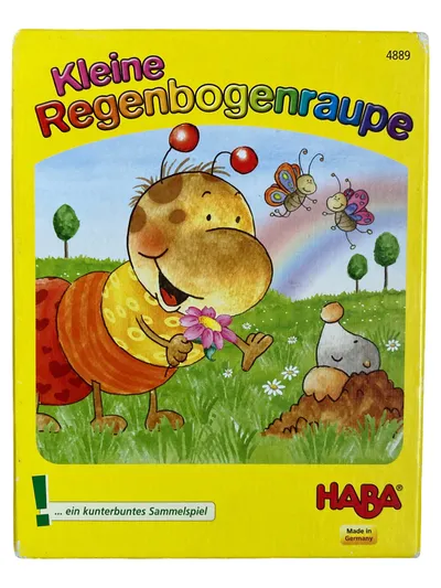 HABA Kleine Regenbogenraupe Sammelspiel Steckspiel Kinder ab 36 Monate