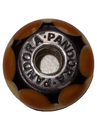 Pandora Charm Anhänger Damen Glas Mehrfarbig Klassisch Abstrakt 1.5cm