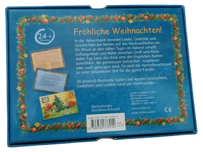 ars edition Meine Engelchen Vorlesekarten Weihnachten Kinder Kartenspiel