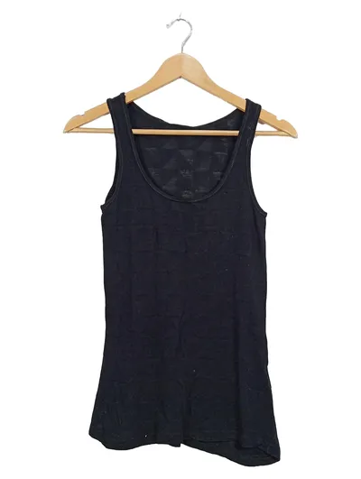 VERO MODA Damen Tanktop Schwarz Gr. S 36 Viskose Basic Top