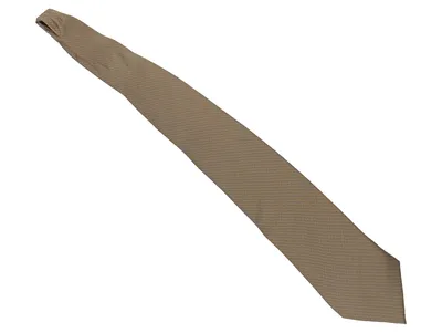 Candia Herren Krawatte Business Beige Polyester Strukturmuster