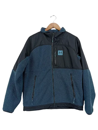 Under Armour Herren Trainingsjacke Sportlich Petrol Gr. L Polyester