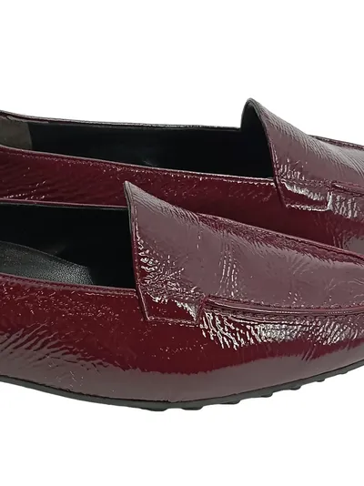 Kennel & Schmenger Loafer Slipper Damen Rot Lackleder Gr. 41 Klassisch