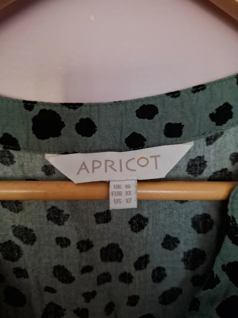 Apricot Damen Freizeitkleid Grün Tierdruck Casual Gr. 42;XL 6