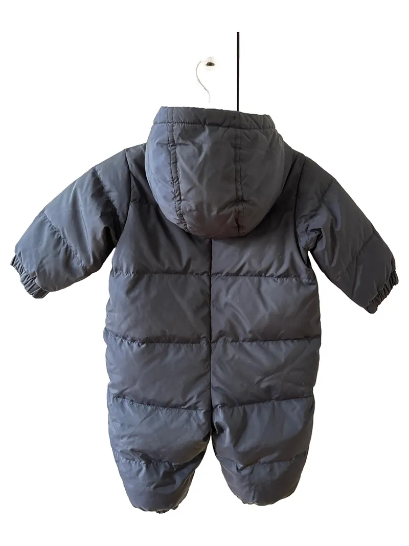babyGap Kinder Schneeanzug Overall Kapuze Gesteppt Blau Gr. 80 2