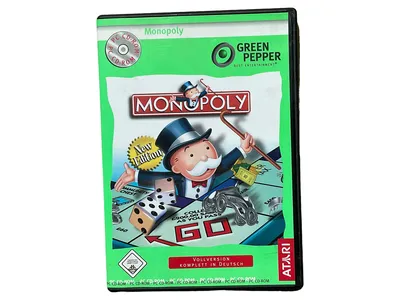 Monopoly PC CD-ROM Green Pepper Vollversion Deutsch Atari Würfelspiel