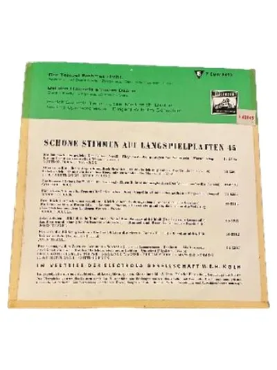 Schock Metternich Electrola 7" Single Vinyl 45 RPM Oper Klassik