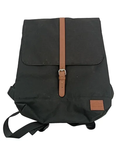 Johnny Urban Rucksack Schwarz Casual mit Lederriemen Damen Herren