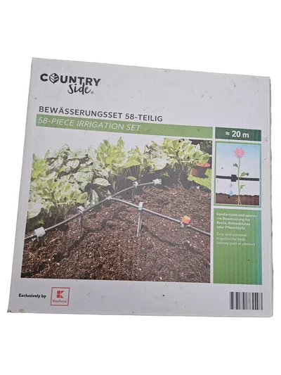 COUNTRYSIDE Bewässerungsset 58-teilig 20m Tropfbewässerung Garten