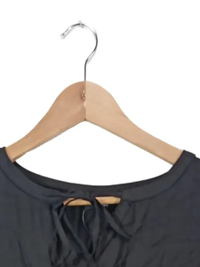 Ernsting's family Damen Freizeitkleid Gr. 40/L Schwarz Feminin Viskose
