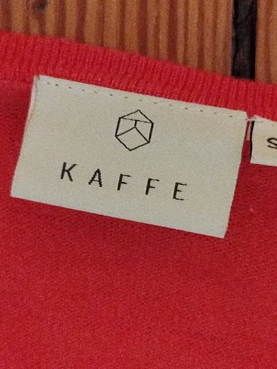 Kaffe Damen Strickjacke Rot Gr. 36/S Casual Cardigan