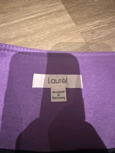 Laurèl Damen Bleistiftrock Gr. 36/S Lila Wolle Elegant Business