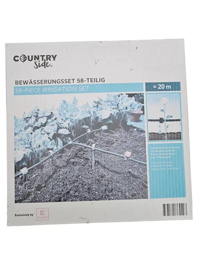 COUNTRYSIDE Bewässerungsset 58-teilig 20m Tropfbewässerung Garten