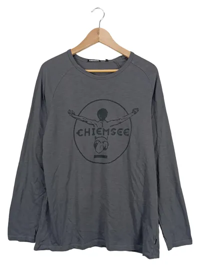 Chiemsee Herren Langarmshirt Grau L Casual Baumwolle