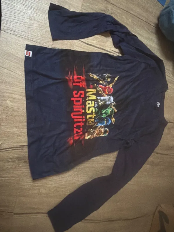 LEGO Ninjago Langarmshirt Kinder Gr. 146 Blau Masters of Spinjitzu 5